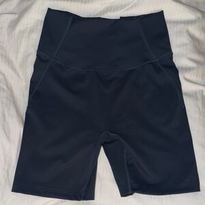 Three Nails High-Waist Navy Women’s Performance Shorts